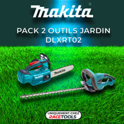 DLXRT02 MAKITA 2 outils Jardin 18V LXT (DUC254Z + DUH523Z + 2 x 5Ah + DC18RC)